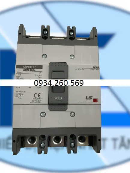 Aptomat LS MCCB 3P ABN203c 200A