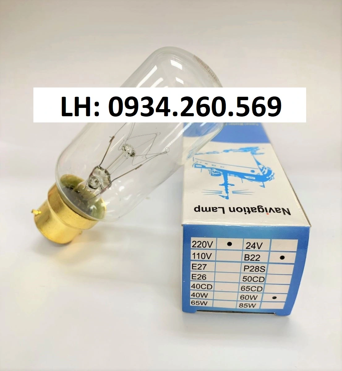 Bóng đèn hành trình B22 60W (đui ngạnh)