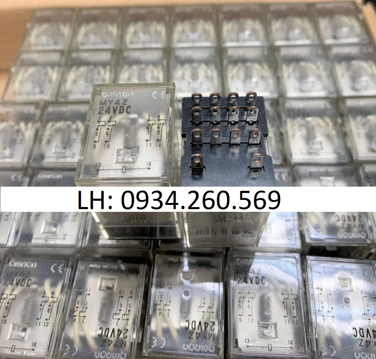 Rơ le trung gian 24V - 14 chân dẹt nhỏ Omron MY4Z